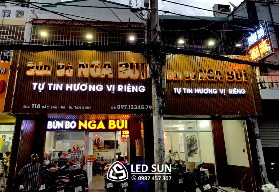 bảng hiệu chữ nổi đèn led