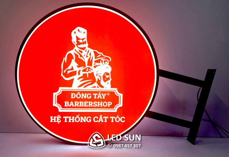 bảng hiệu đèn led tròn