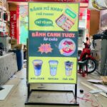 hộp đèn bạt có chân