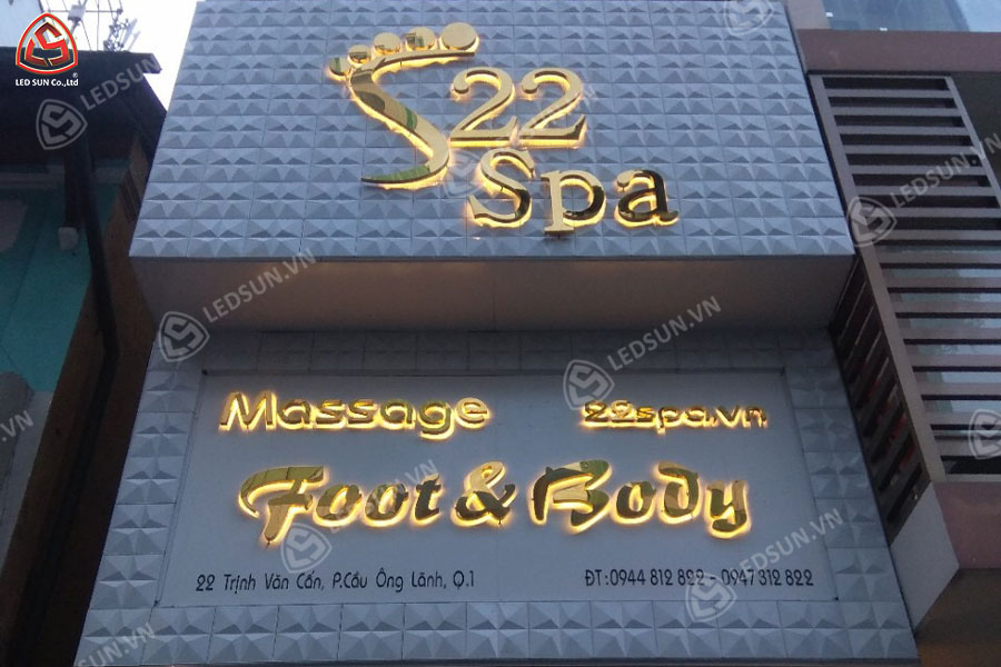 bảng hiệu spa