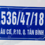 bảng số nhà mica