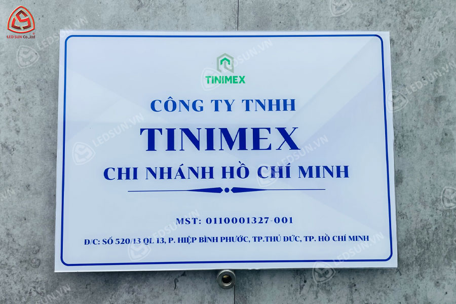 bảng tên công ty