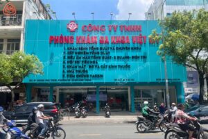 Biển quảng cáo ngoài trời phòng khám đa khoa Việt Mỹ