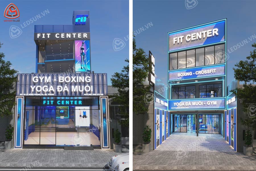 thiết kế chuỗi phòng tập fit center