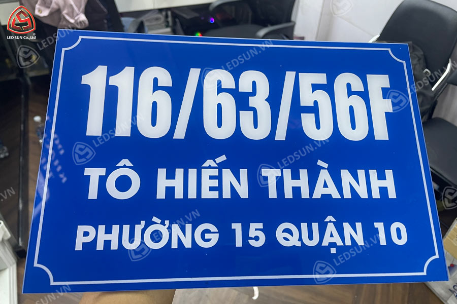 bảng số nhà mica sơn