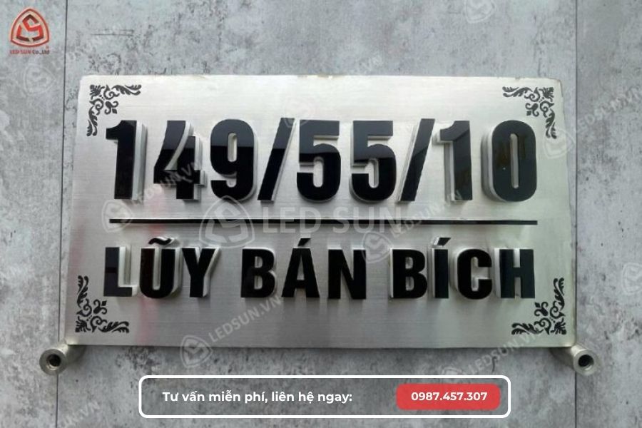 làm bảng số nhà