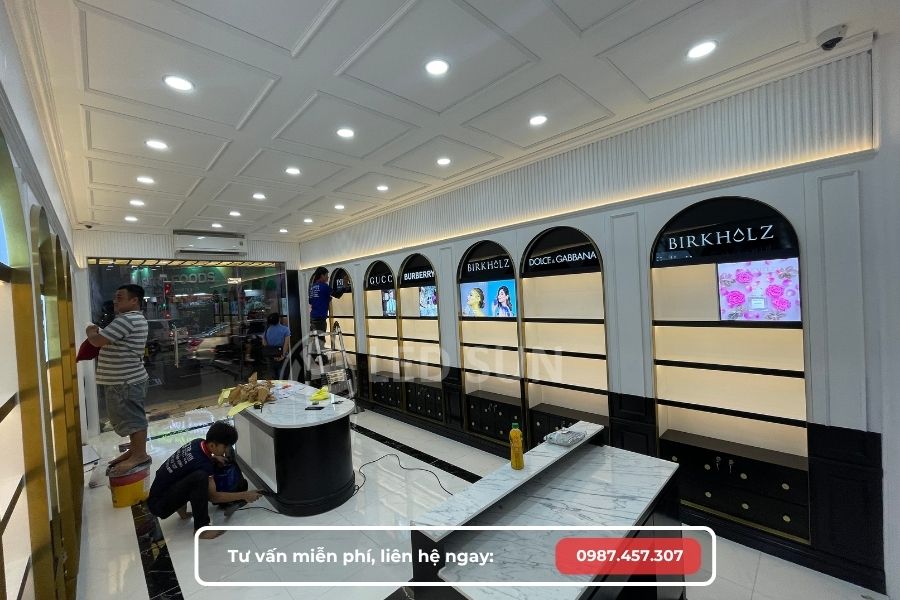 thi công shop