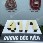 dịch vụ làm bảng inox chữ nổi