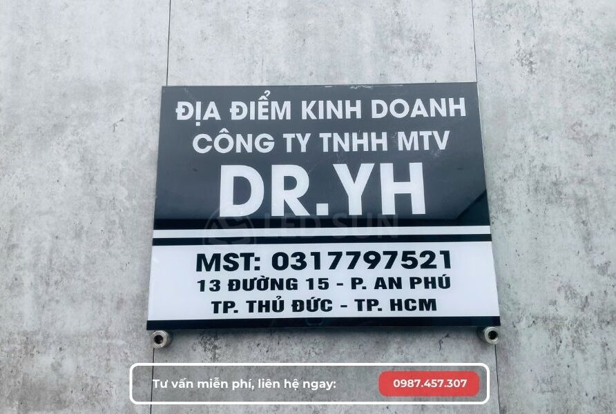 Làm bảng tên công ty quận Tân Phú