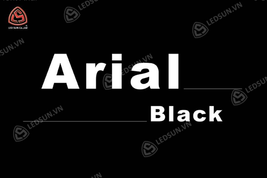 Font chữ quảng cáo Arial