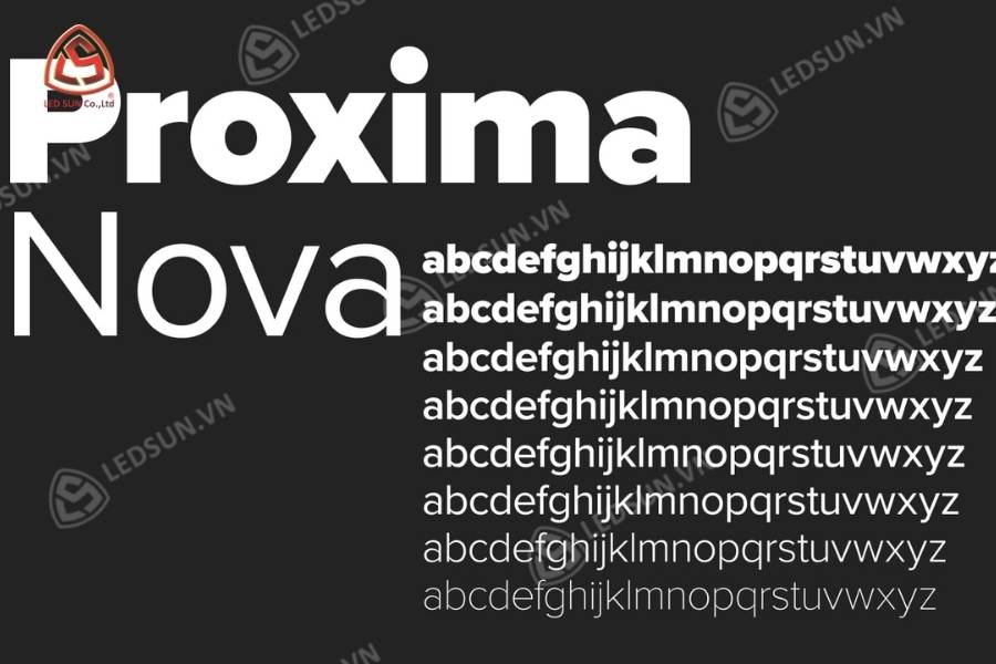 Font chữ thiết kế quảng cáo​ Proxima Nova