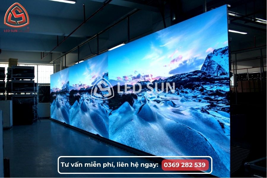 Màn hình LED P2 trong nhà hiển thị hình ảnh độ phân giải cao