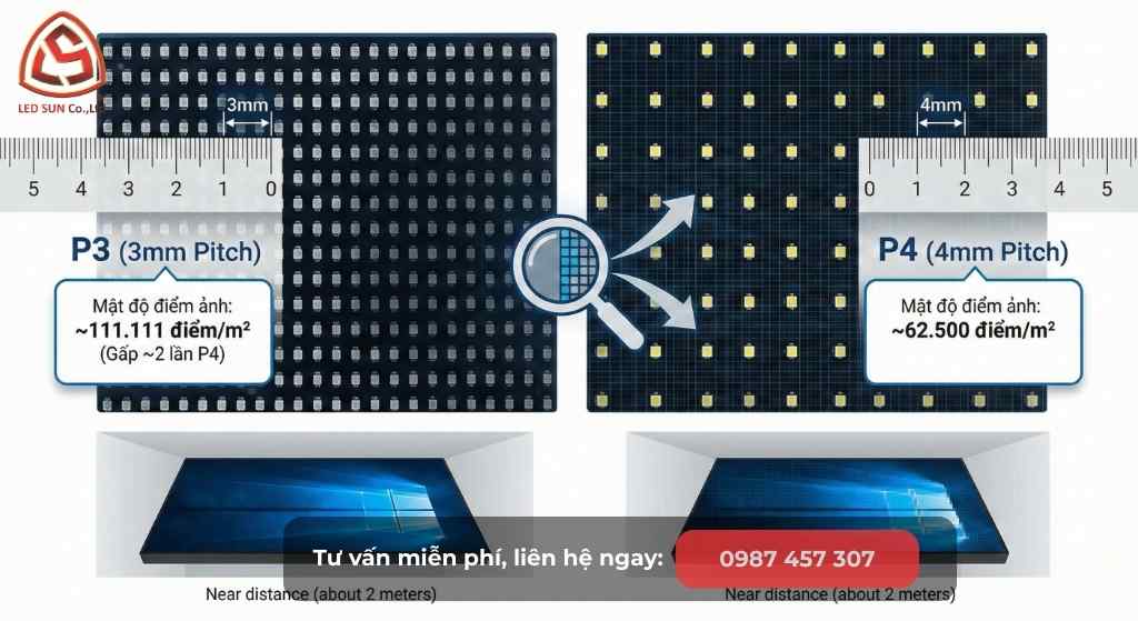 So sánh P3 và P4: Nên chọn loại nào để vừa nét vừa tiết kiệm 30% ngân sách?