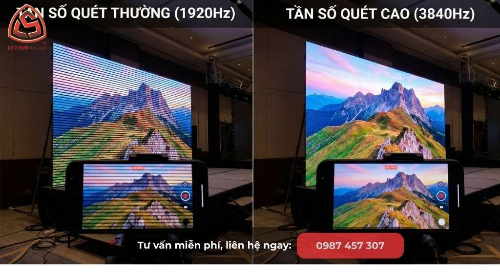 Refresh Rate Màn Hình LED Là Gì? Bí Mật 1920Hz vs 3840Hz