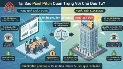 Tại sao Pixel Pitch lại quan trọng với chủ đầu tư