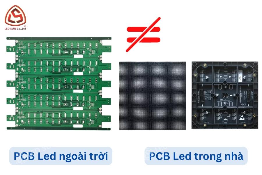PCB của màn hình LED trong nhà và ngoài trời khác nhau theo môi trường vận hành