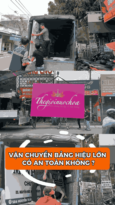Vận chuyển bảng hiệu lớn có an toàn không