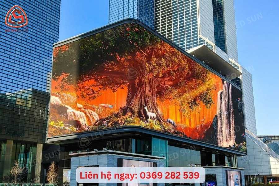 Vị trí lắp đặt đẹp giúp màn hình LED 3D phát huy hiệu ứng nổi khối