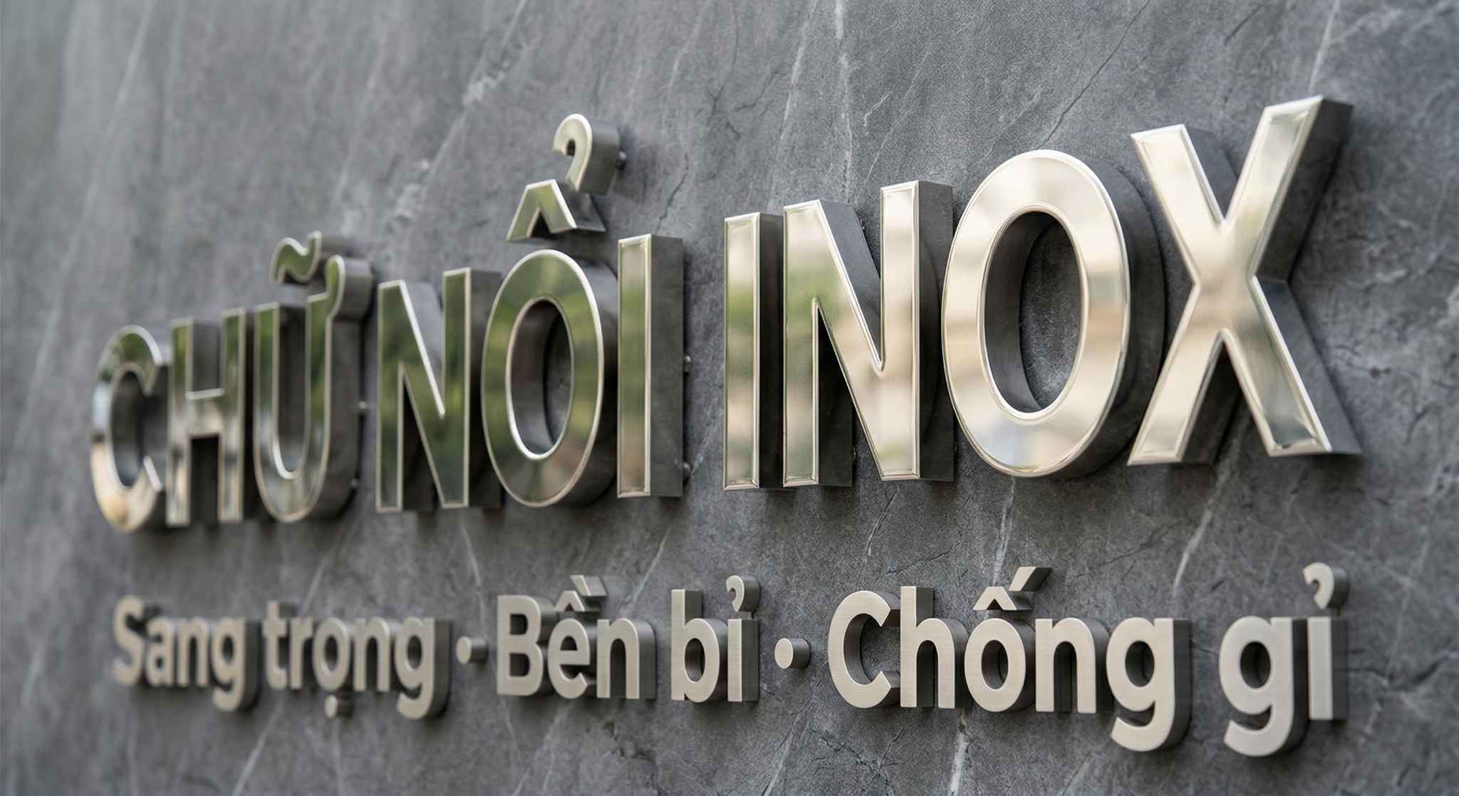 Gia công chữ inox quảng cáo cao cấp chống gỉ thực sự