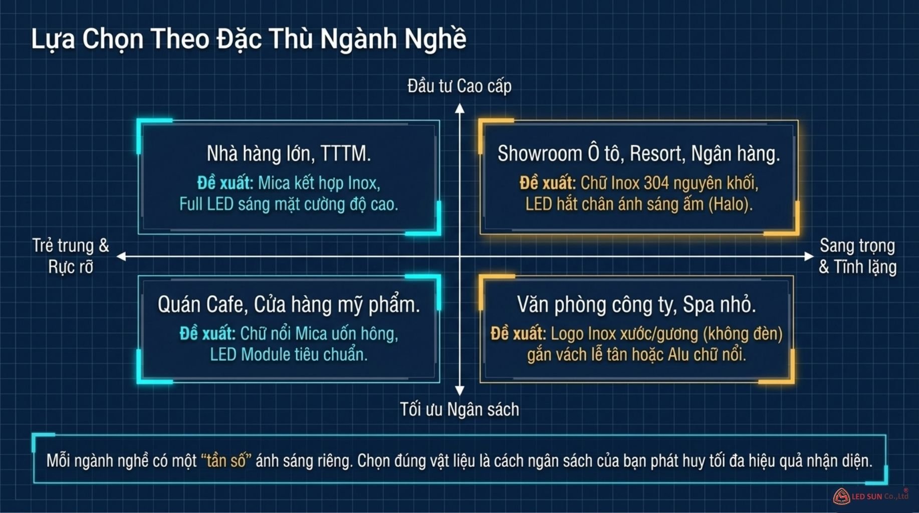 các mẫu bảng hiệu phổ biến